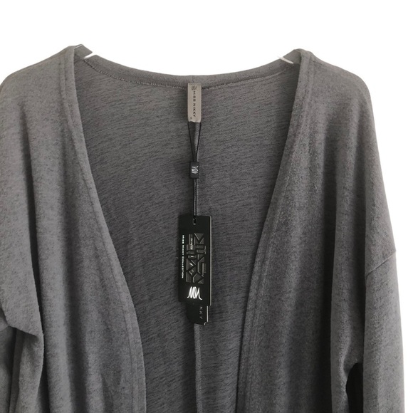 Miss Nikky Boho Gray Long Sweater Cardigan - Picture 4 of 14